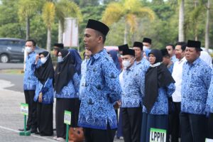 Read more about the article Apel Gabungan,Rektor UIN Bengkulu  Ingatkan Kedisiplinan Pegawai