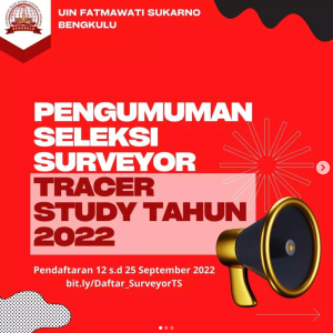 Read more about the article PENGUMUMAN SELEKSI SURVEYOR TRACER STUDY TAHUN 2022