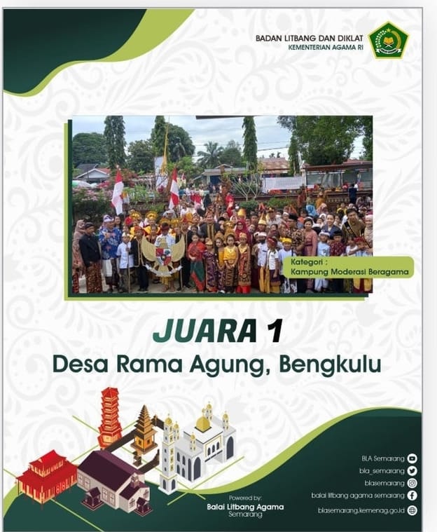 Read more about the article Desa Rama Agung Juara 1 Tingkat Nasional dalam Kategori Kampung Moderasi Beragama.