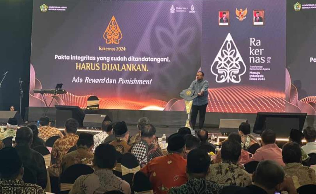 You are currently viewing Minta Pimpinan Satker Tandatangan Pakta Integritas, Menag: Harus Dilaksanakan