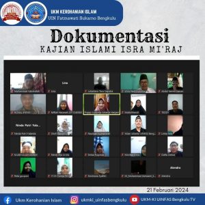 Kajian Islami Isra Mi’raj UKM Kerohanian Islam UIN Fatmawati Sukarno Bengkulu Berlangsung Sukses