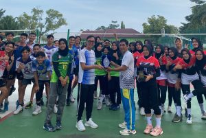 Kunjungan UKM Voli Ball Universitas Prof. Dr. Hazairin, SH (UNIHAZ) ke UIN Fatmawati Sukarno Bengkulu