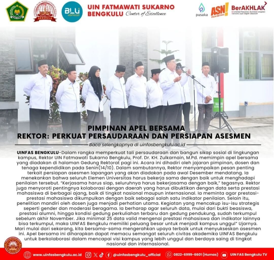 Read more about the article PIMPIN APEL, REKTOR :KUATKAN PERSAUDARAAN DAN BANGUN SIKAP SOSIAL