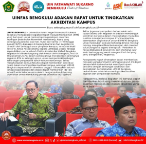 Read more about the article UINFAS Bengkulu Adakan Rapat untuk Tingkatkan Akreditasi Kampus