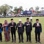 Peringati HAB ke-80 Kementerian Agama, Kanwil Kemenag Bengkulu dan UIN FAS Gelar Upacara di Halaman Kantor Gubernur