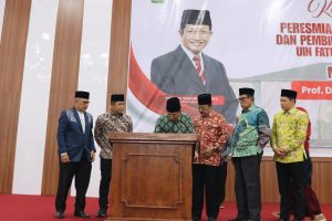 Read more about the article Resmikan Gedung Kuliah Terpadu UINFAS, Menag Nasaruddin Umar Tekankan Kampus Harus Berdampak Nyata bagi Masyarakat