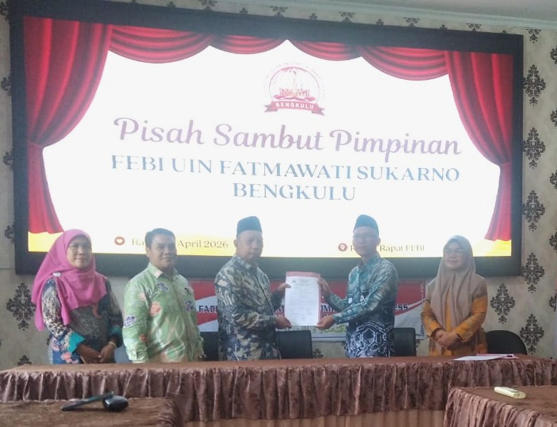 Read more about the article Pisah Sambut Pimpinan FEBI UIN Fatmawati Sukarno Bengkulu Berlangsung Khidmat