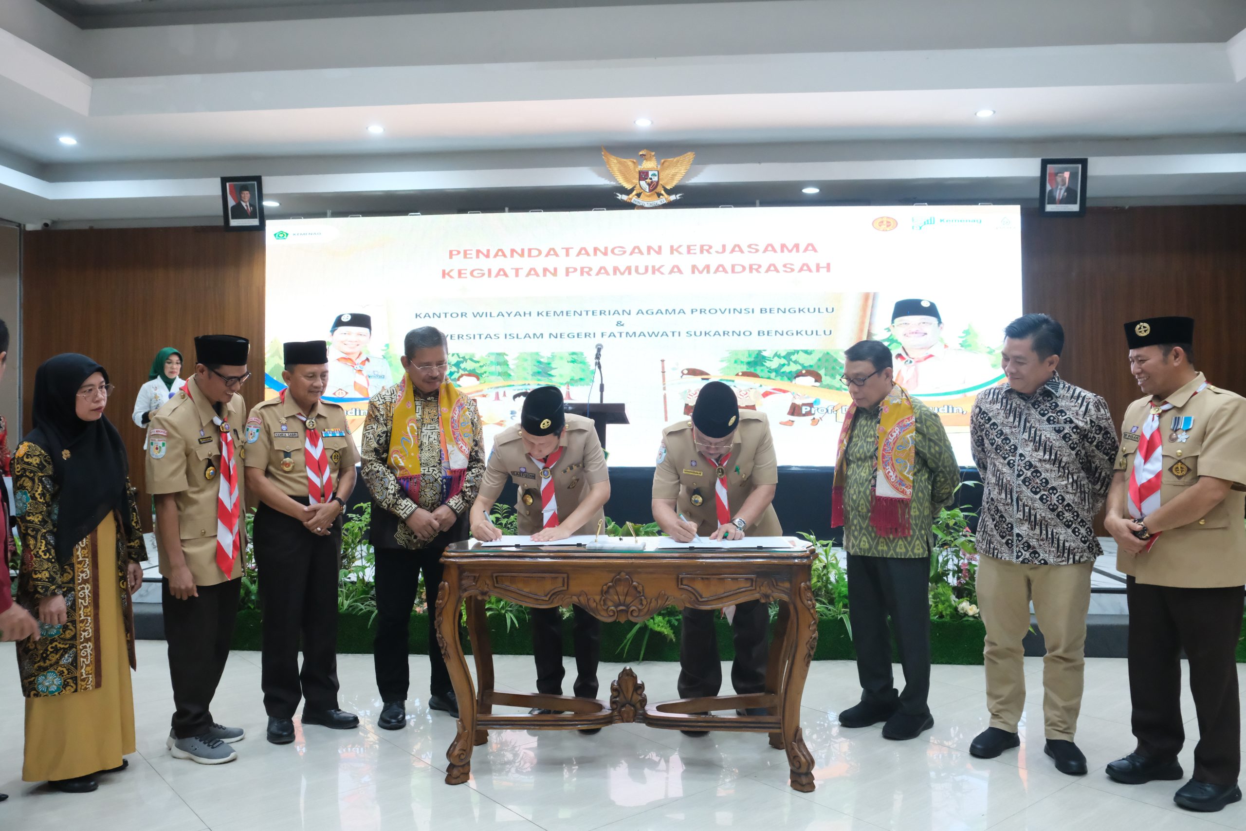 Read more about the article UIN FAS Bengkulu dan Kanwil Kemenag Perkuat Sinergi, Orientasi Pramuka Madrasah 2026 Jadi Momentum Penguatan Karakter