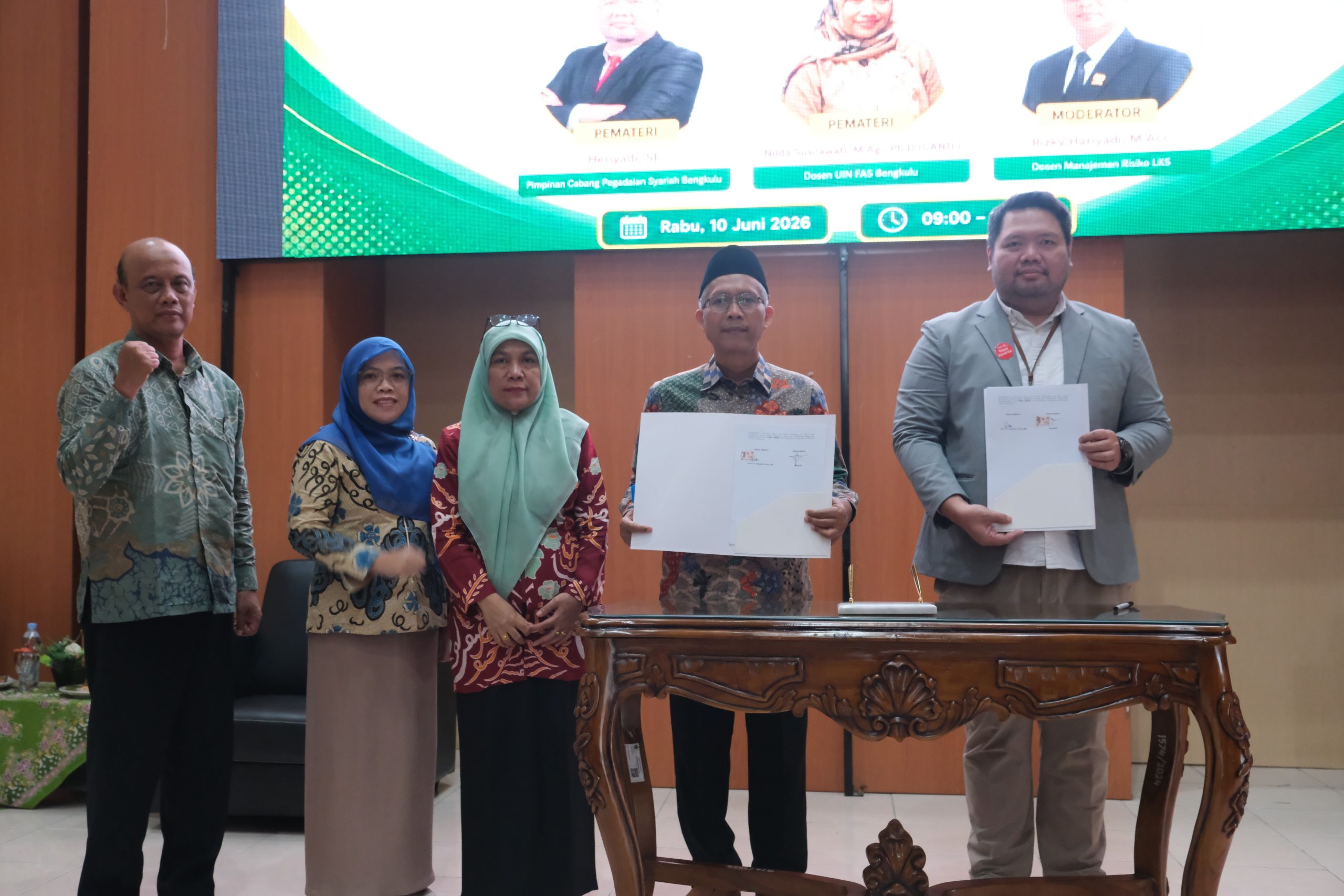 Read more about the article UIN FAS Bengkulu dan Pegadaian Syariah Perkuat Kolaborasi melalui Seminar Gadai Syariah dan Penandatanganan Kerja Sama