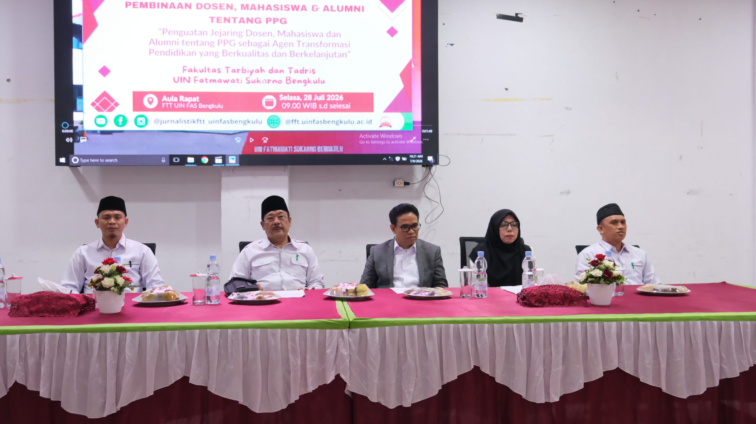 Read more about the article FTT UIN FAS Bengkulu Perkuat Jejaring Dosen, Mahasiswa, dan Alumni melalui Pembinaan Pendidikan Profesi Guru
