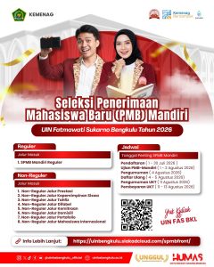Read more about the article UIN Fatmawati Sukarno Bengkulu Resmi Buka Pendaftaran PMB Mandiri Tahun 2026, Kuliah Berkualitas dengan UKT Terjangkau