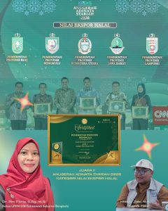 Read more about the article Raih Juara II Anugerah Adinata Syariah 2026 Kategori Nilai Ekspor Halal, Pusat Halal LPPM UINFAS Komitmen Perkuat Ekosistem Industri Halal Bengkulu