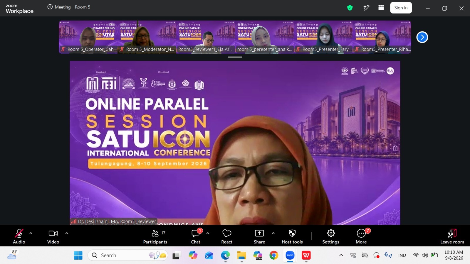 You are currently viewing Lima Dosen UIN FAS Bengkulu Dipercaya Jadi Reviewer SATU ICON International Conference 2026